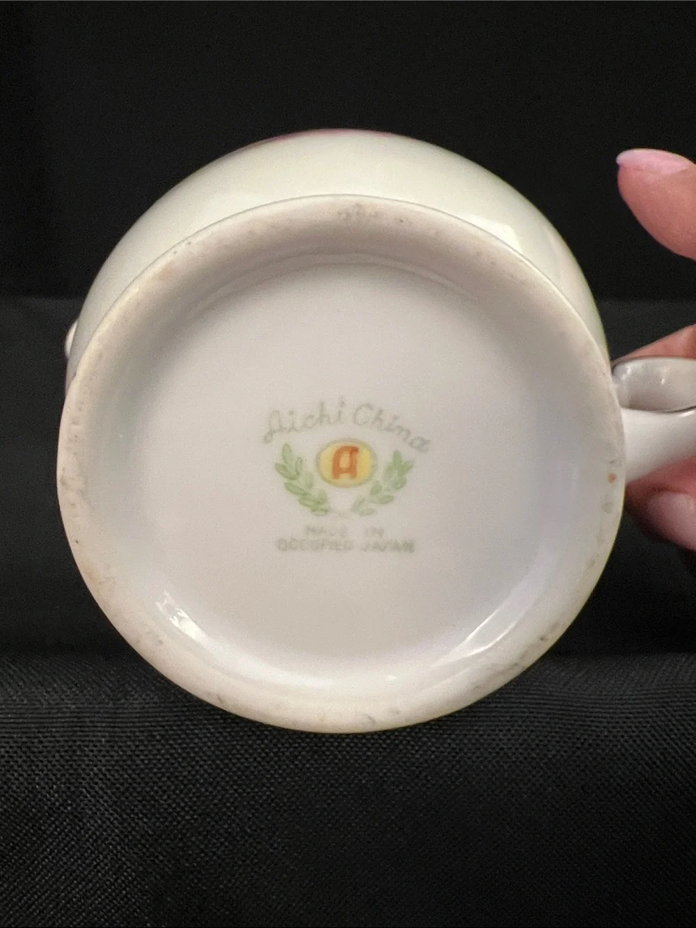 Aichi China  Porcelain Sugar and Creamer Set with Gold Trim - Pink Roses